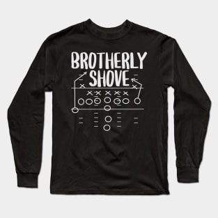 The Brotherly Shove Philadelphia Football Green Long Sleeve T-Shirt